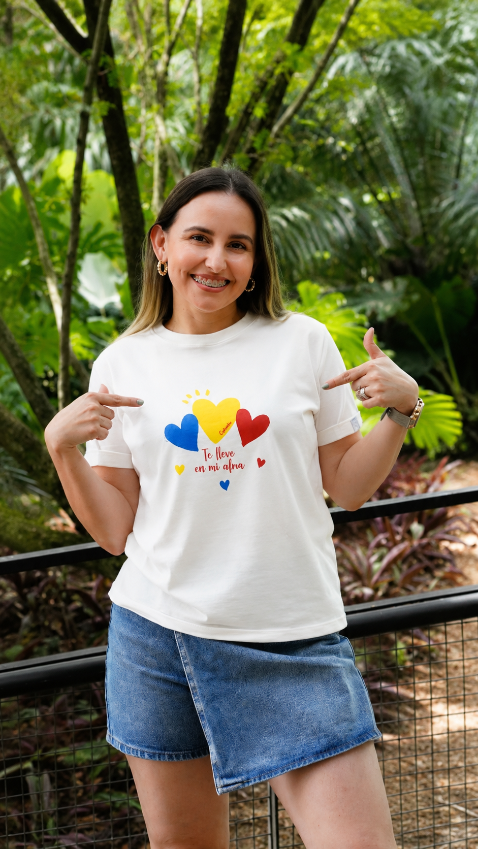 CAMISETA COLOMBIA TE LLEVO EN MI ALMA