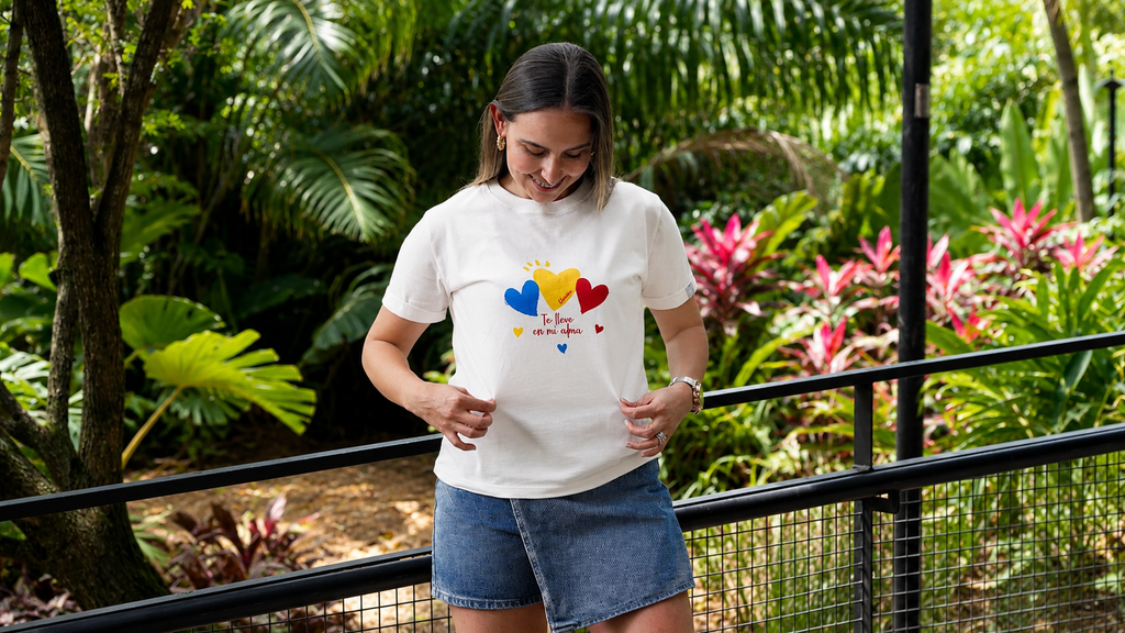 CAMISETA COLOMBIA TE LLEVO EN MI ALMA