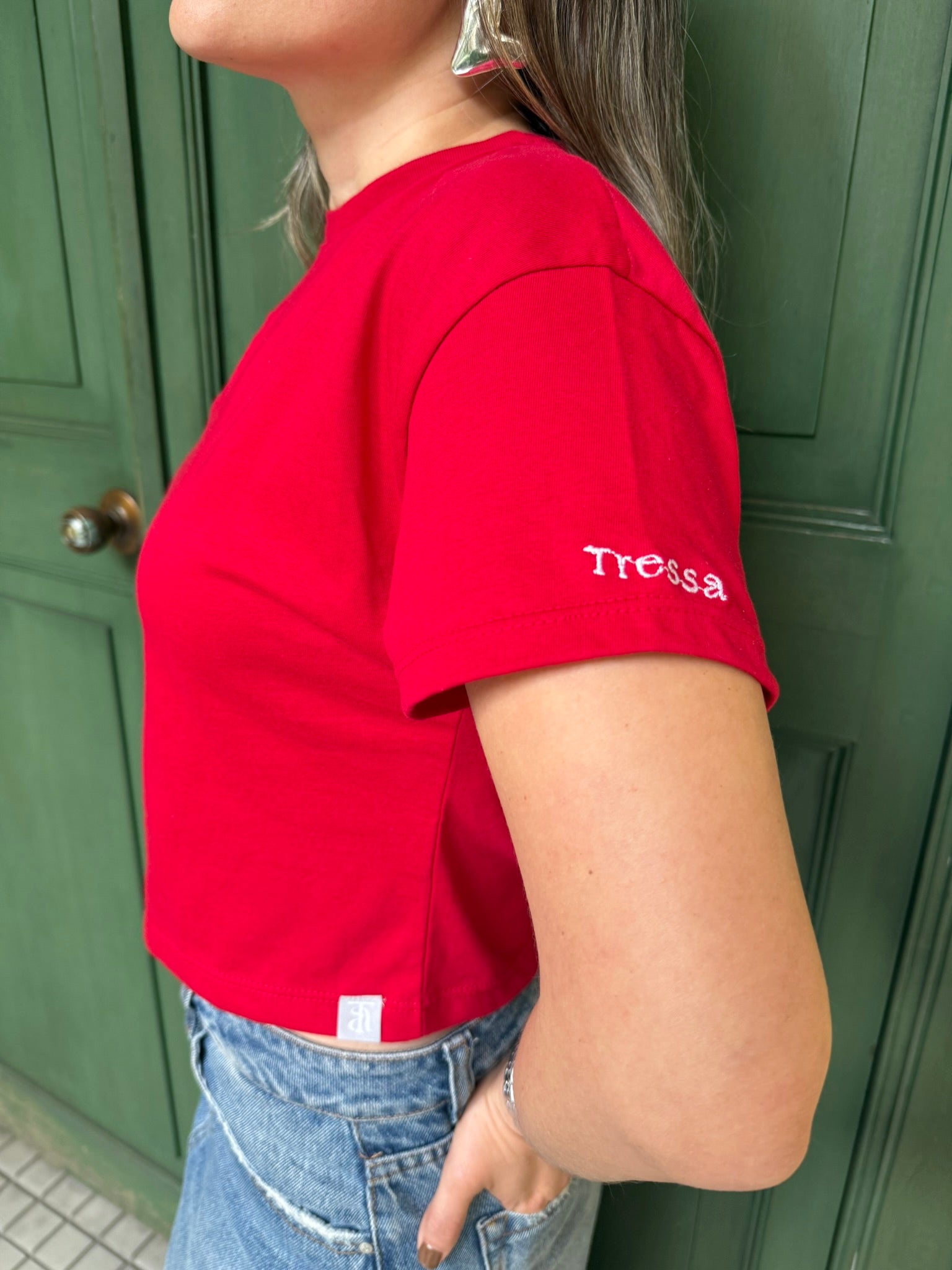 CAMISETA CROP CORAZON ANATÓMICO