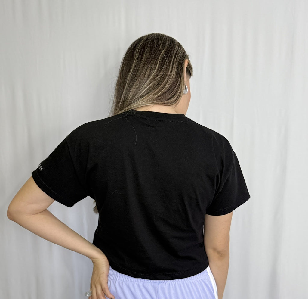 CAMISETA TIPO CROP FLOR MARGARITA