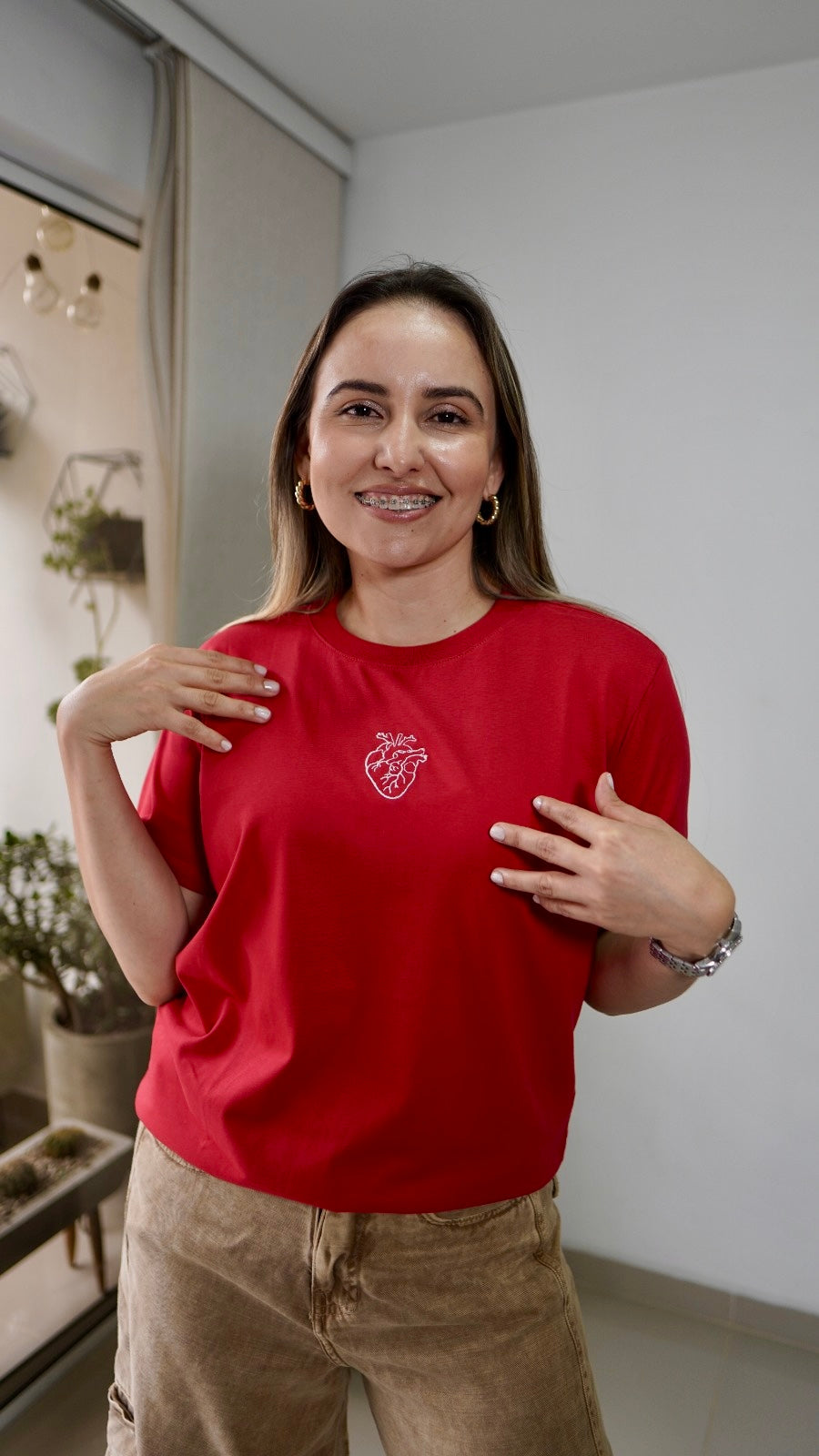CAMISETA CORAZÓN ANATÓMICO MUJER