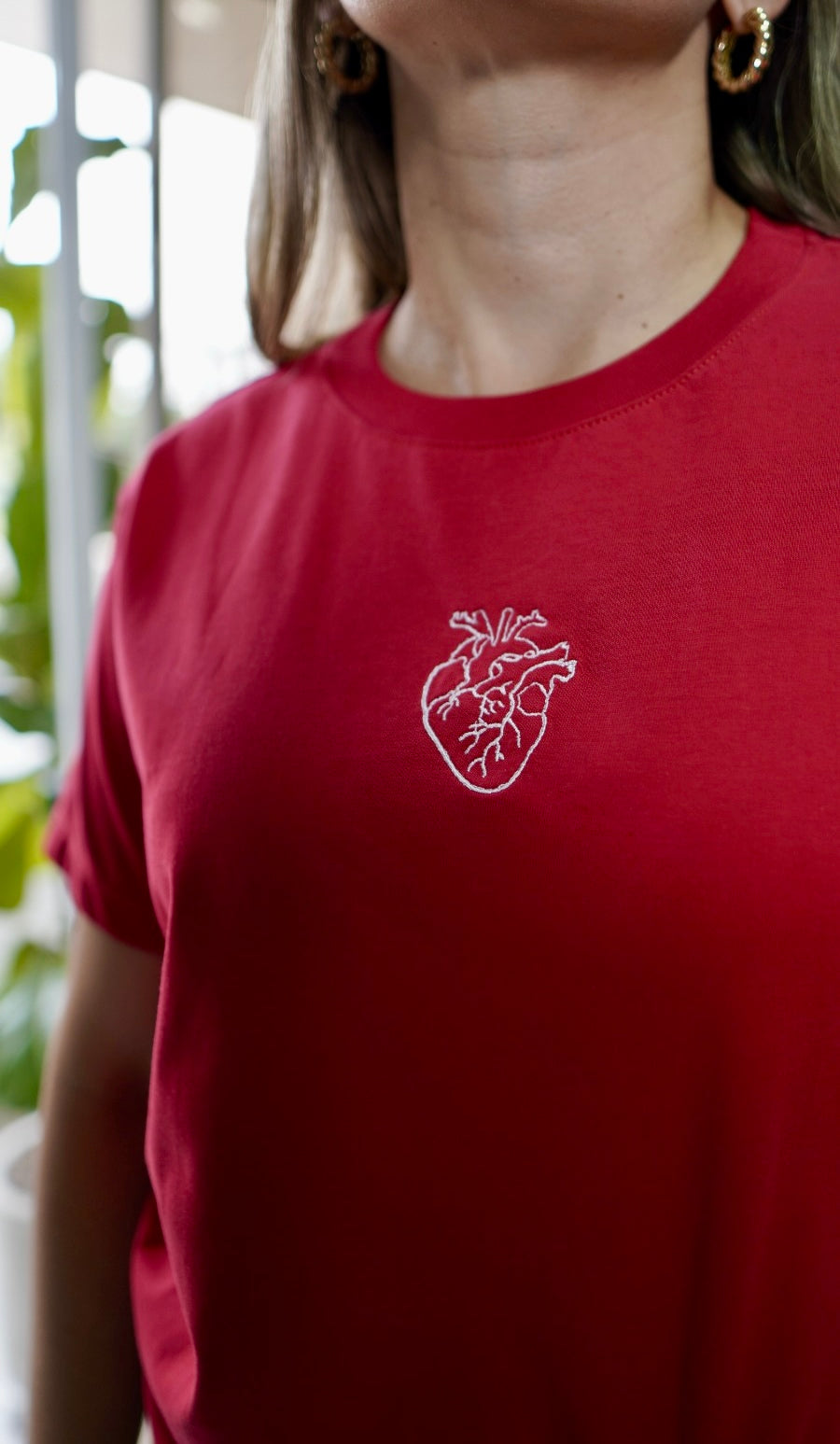 CAMISETA CORAZÓN ANATÓMICO MUJER