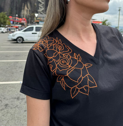 Bordada a Mano - ROSAS