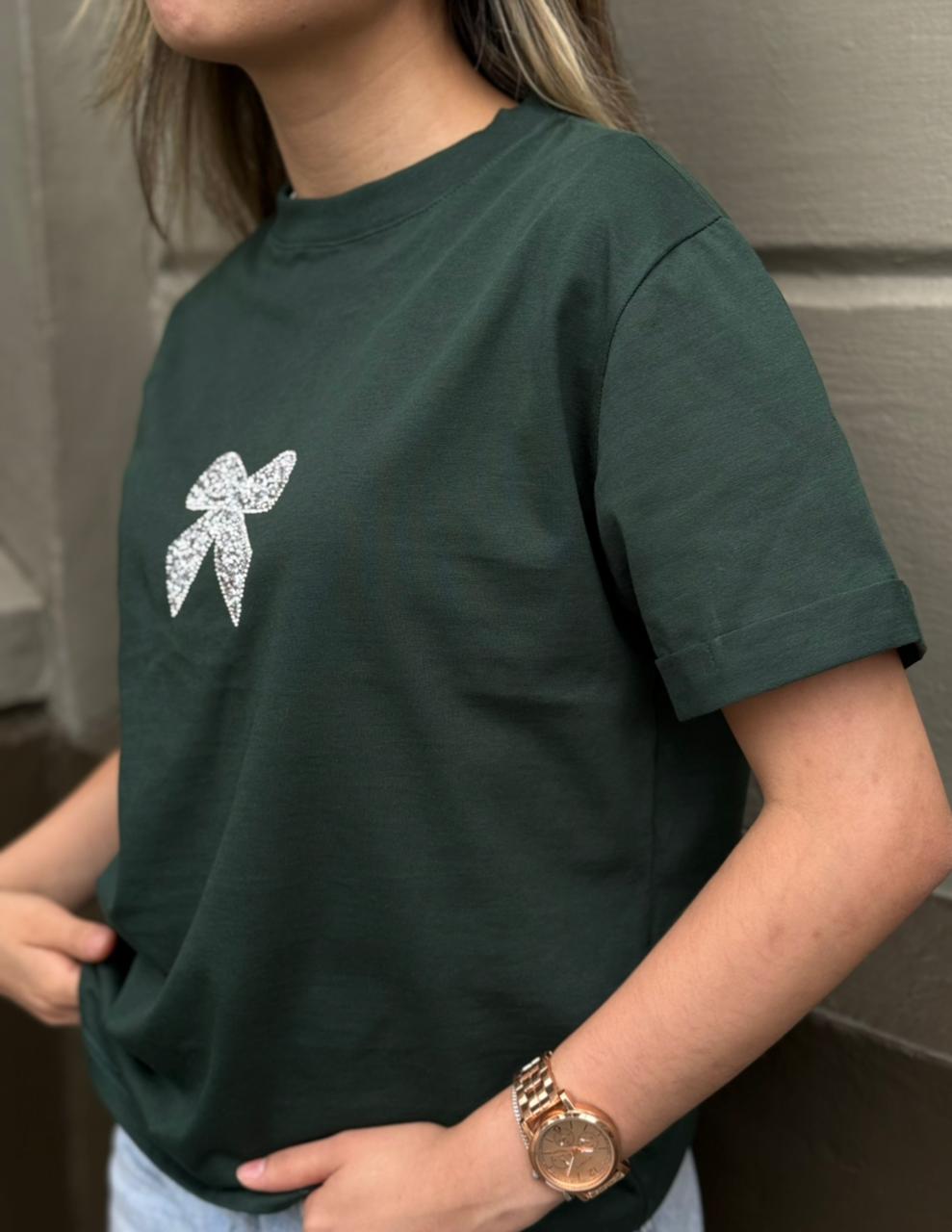 CAMISETA MOÑO EN PEDRERÍA