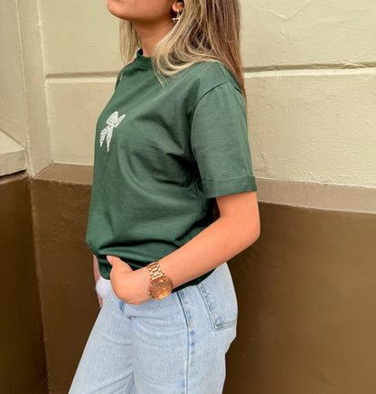 CAMISETA MOÑO EN PEDRERÍA